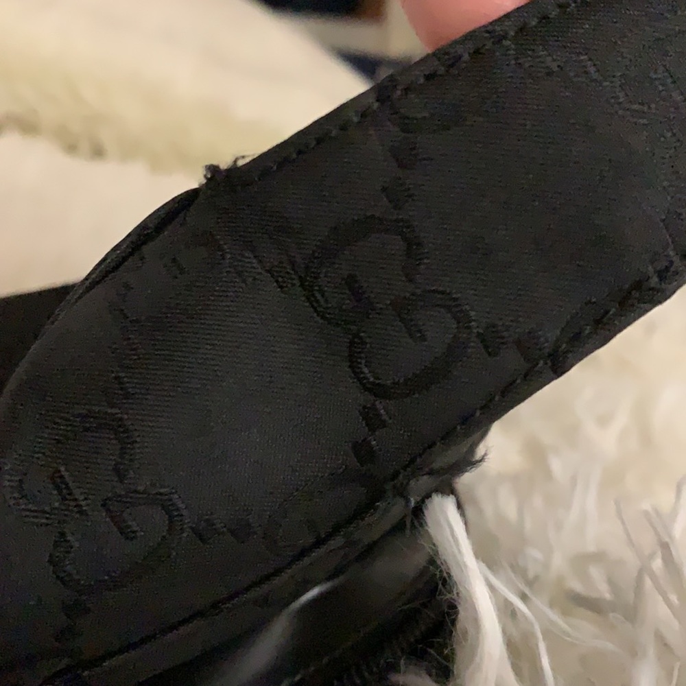 Black fabric/leather Gucci handbag - Picture 8 of 10